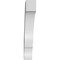Ekena Millwork 5 1/2-in. W x 28-in. D x 36-in. H Balboa Architectural Grade PVC Knee Brace BRCP055X28X36BOA - alternate 4